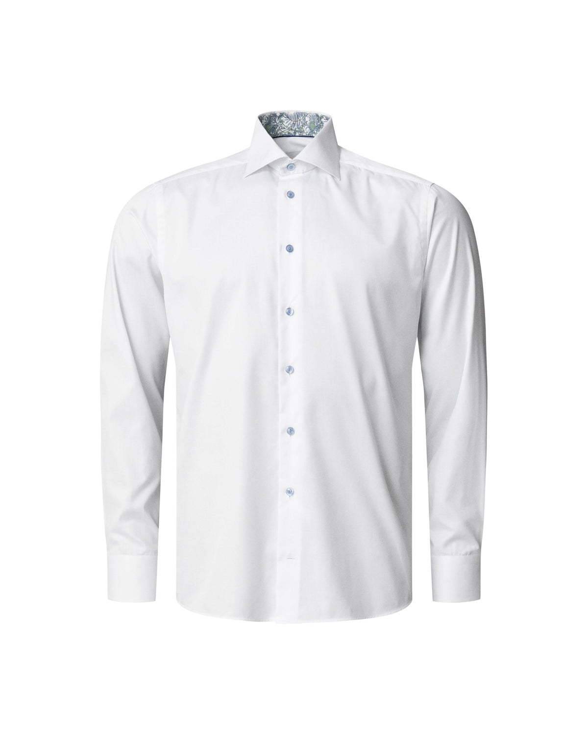 Floral Effect Signature Twill White Shirt - Eton Shirts Shirts