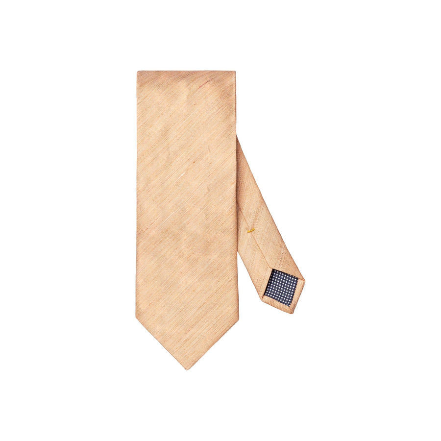 Woven Silk and Linen Tie Orange - Eton Shirts Neck Ties