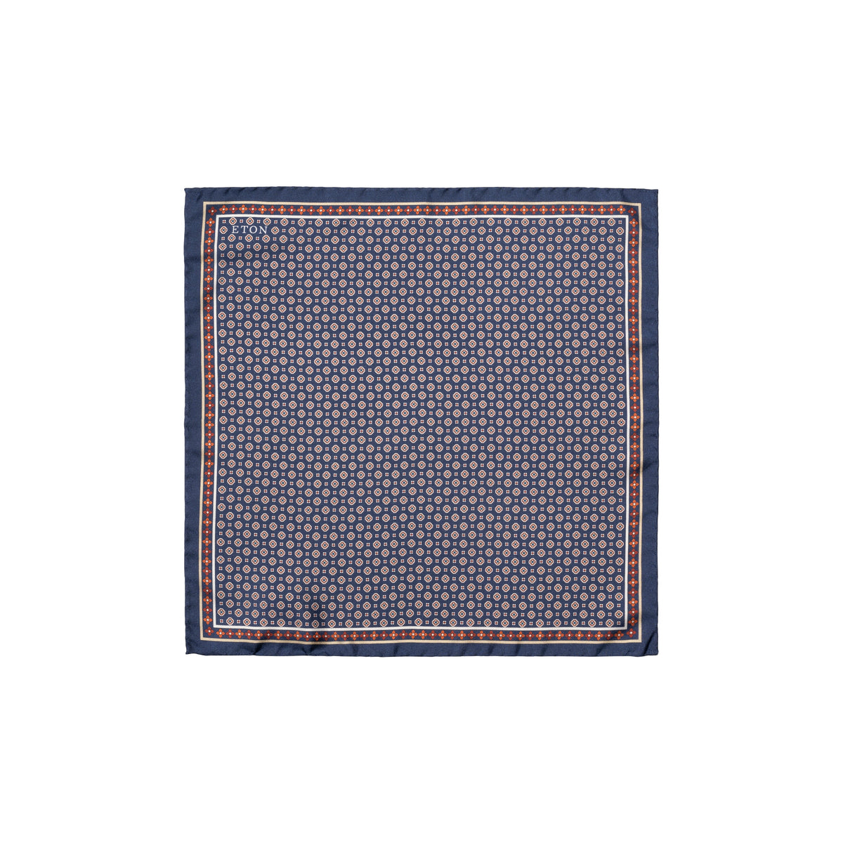 Floral Silk Twill Pocket Square - Eton