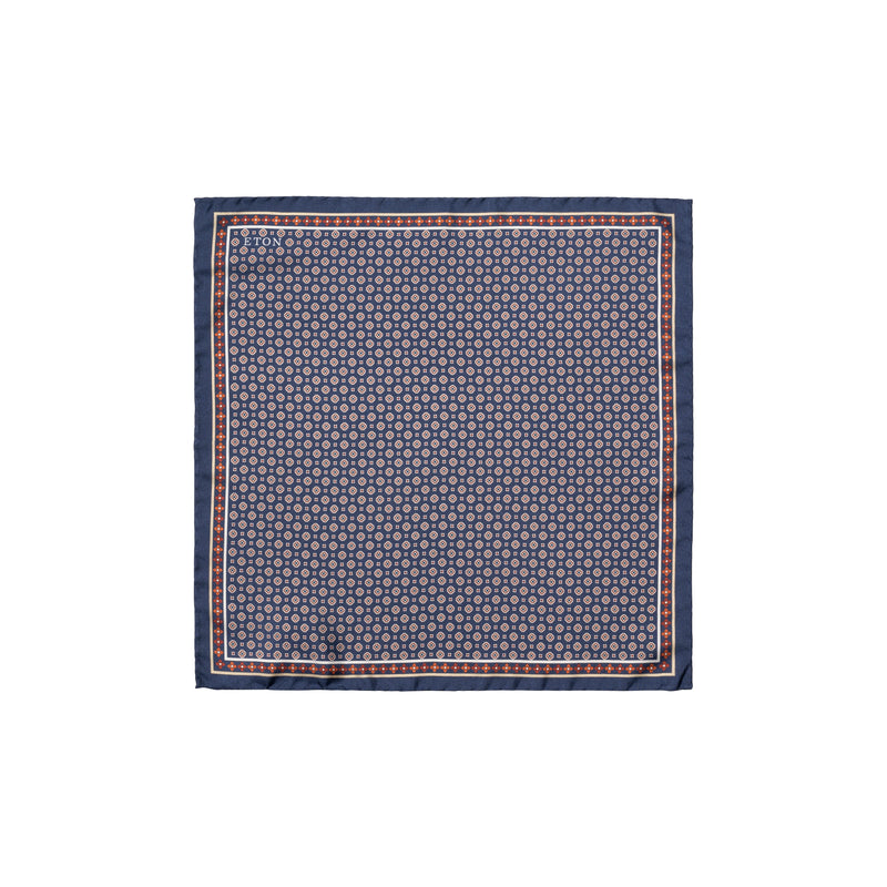 Floral Silk Twill Pocket Square - Eton