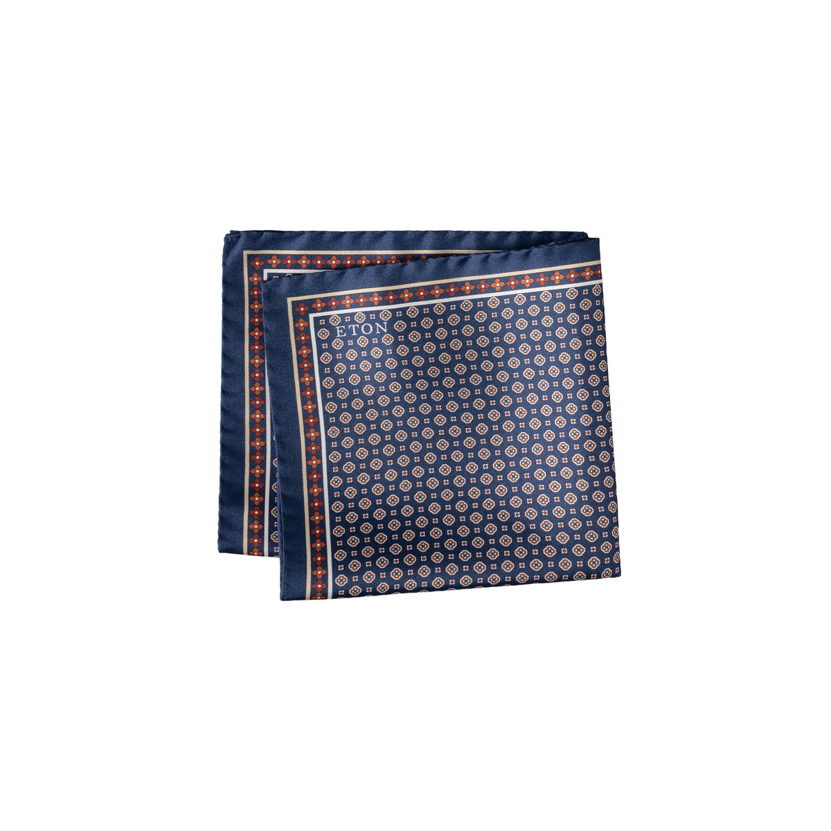 Floral Silk Twill Pocket Square - Eton