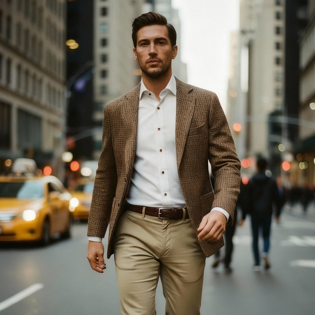 Gavino Pure Wool Houndstooth Jacket - Cavaliere Blazers