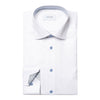 Geo Effect Insert Pale Blue Buttons - Eton Shirts