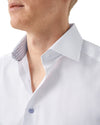 Geo Effect Insert Pale Blue Buttons - Eton Shirts