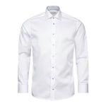 Geo Effect Insert Pale Blue Buttons - Eton Shirts