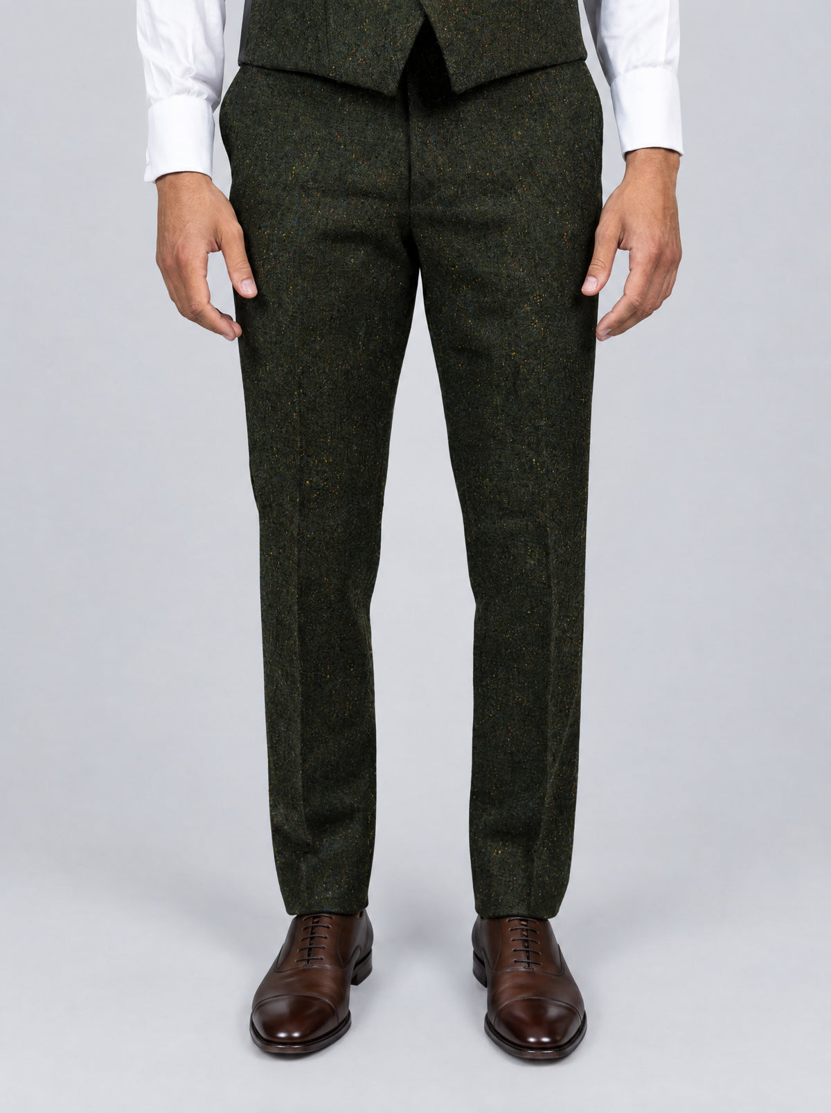 Green Multi Fleck Suit Tweed Suit – trousers