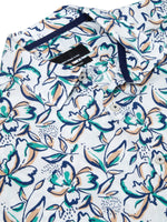 Green and White Short Sleeve Shirt - Remus Uomo