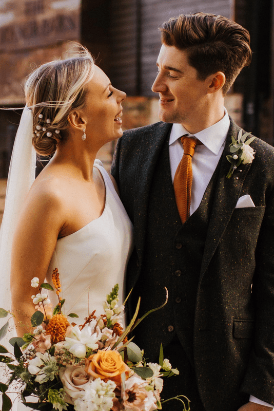 Green Multi Fleck Suit Tweed Suit - Torre Suits