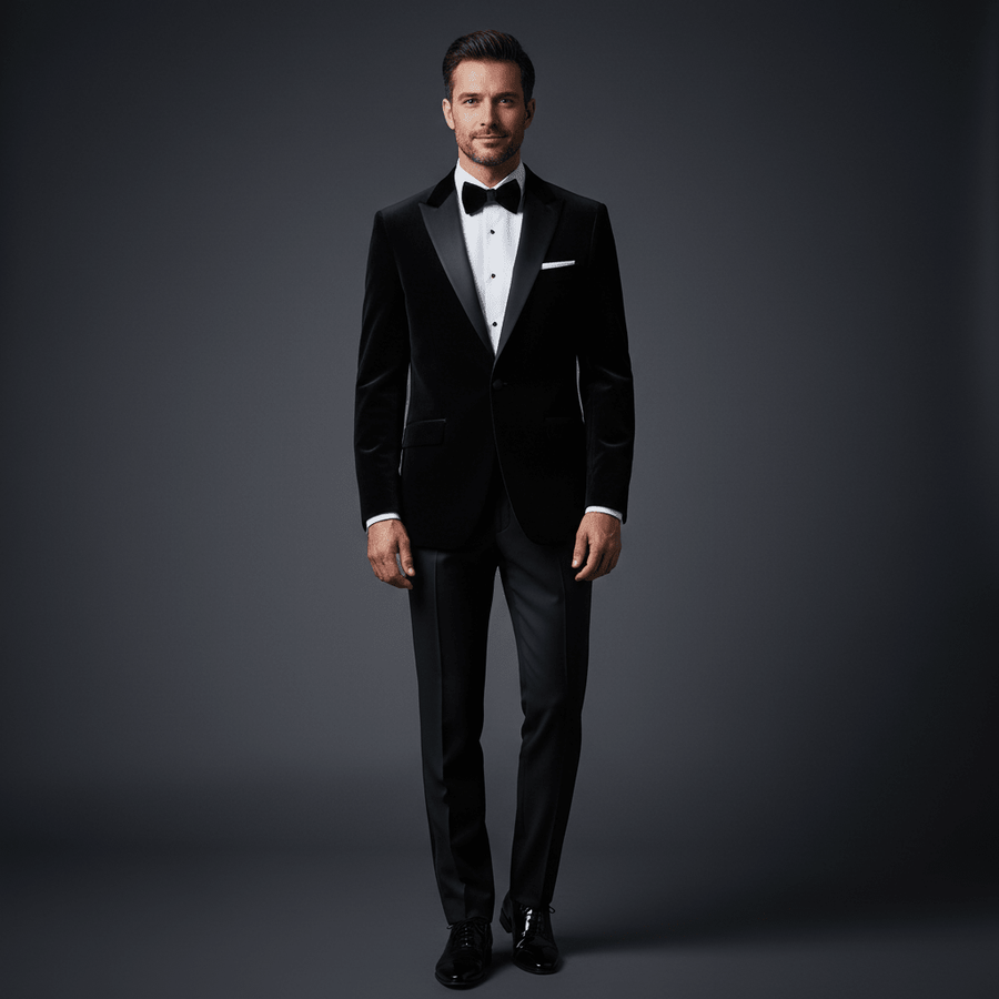Grissom Velvet Dinner Jacket - Torre Blazers