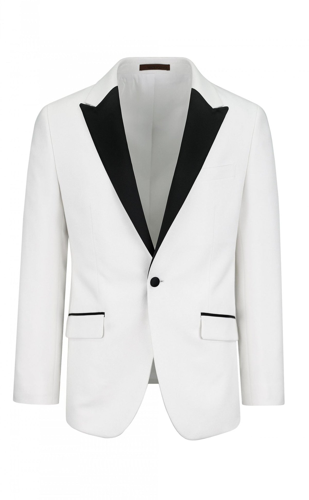Grissom White Tuxedo Jacket - Torre Blazers