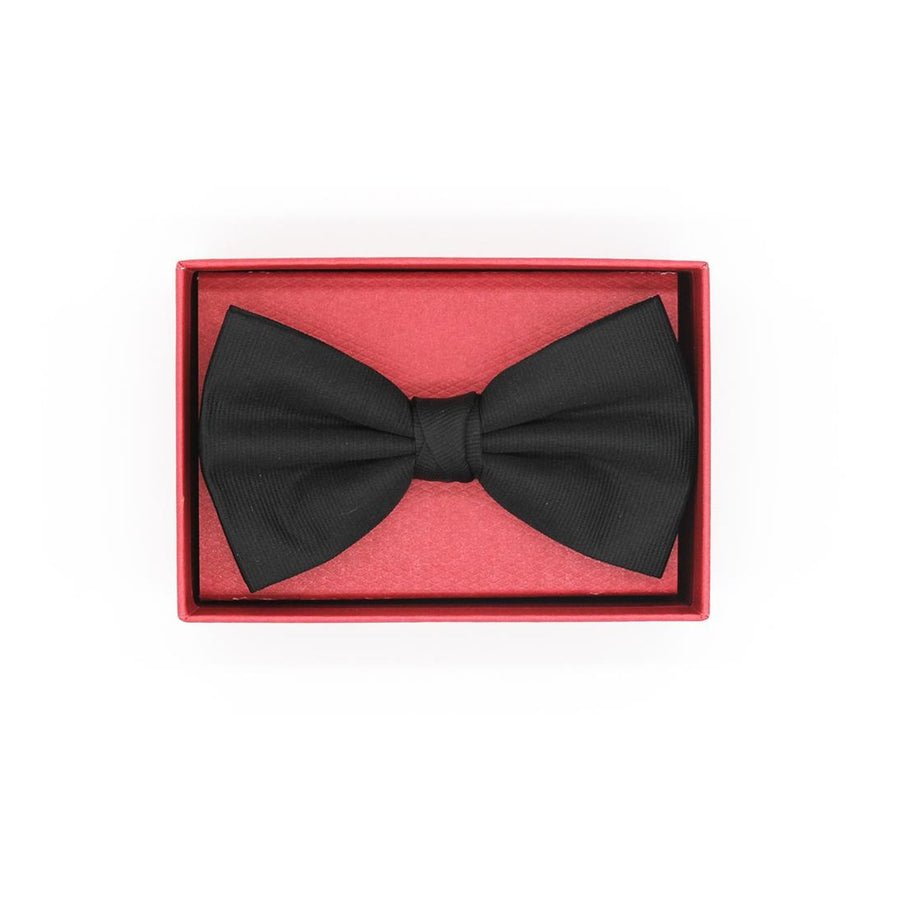 Grosgrain Silk Bow Tie - Leonard Silver