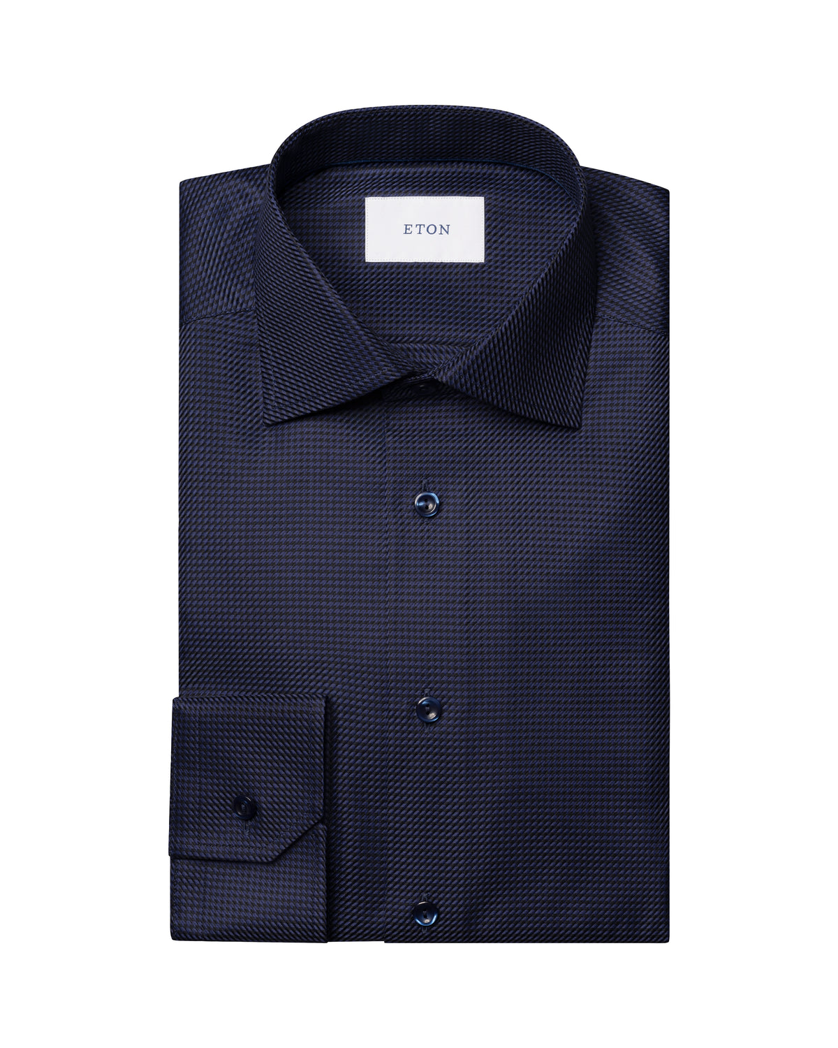 Houndstooth King Blue Twill Shirt