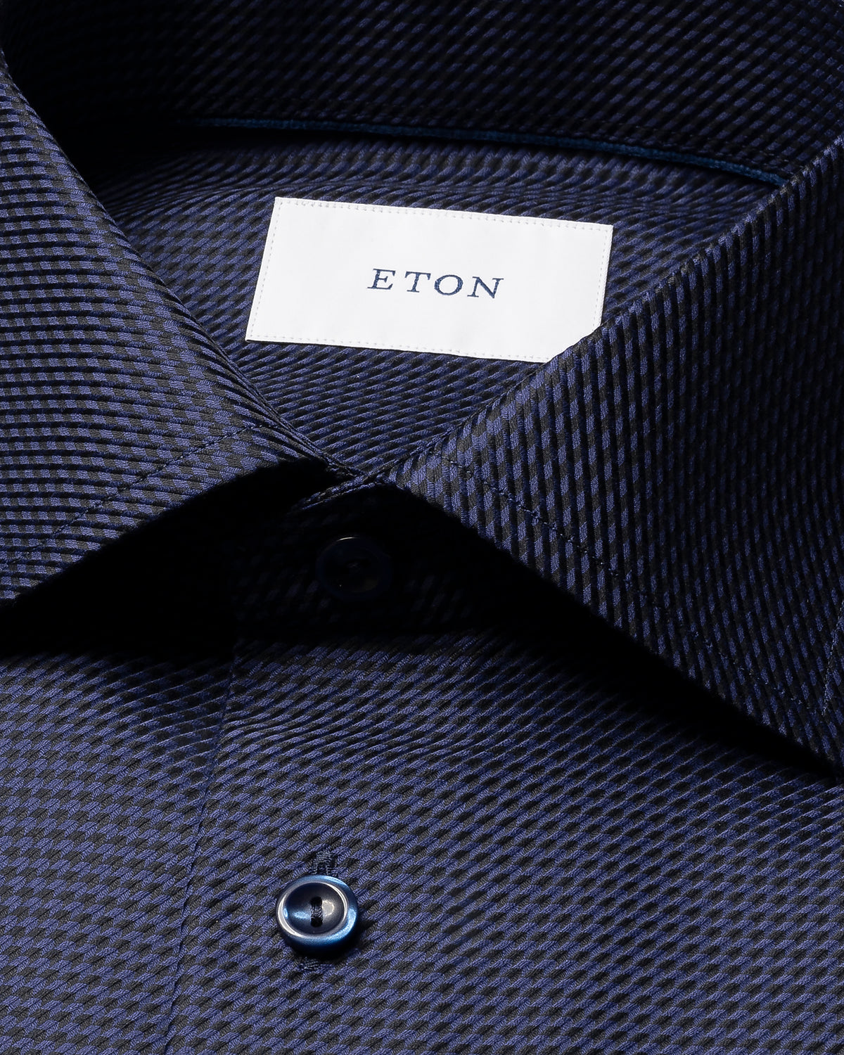Houndstooth King Blue Twill Shirt
