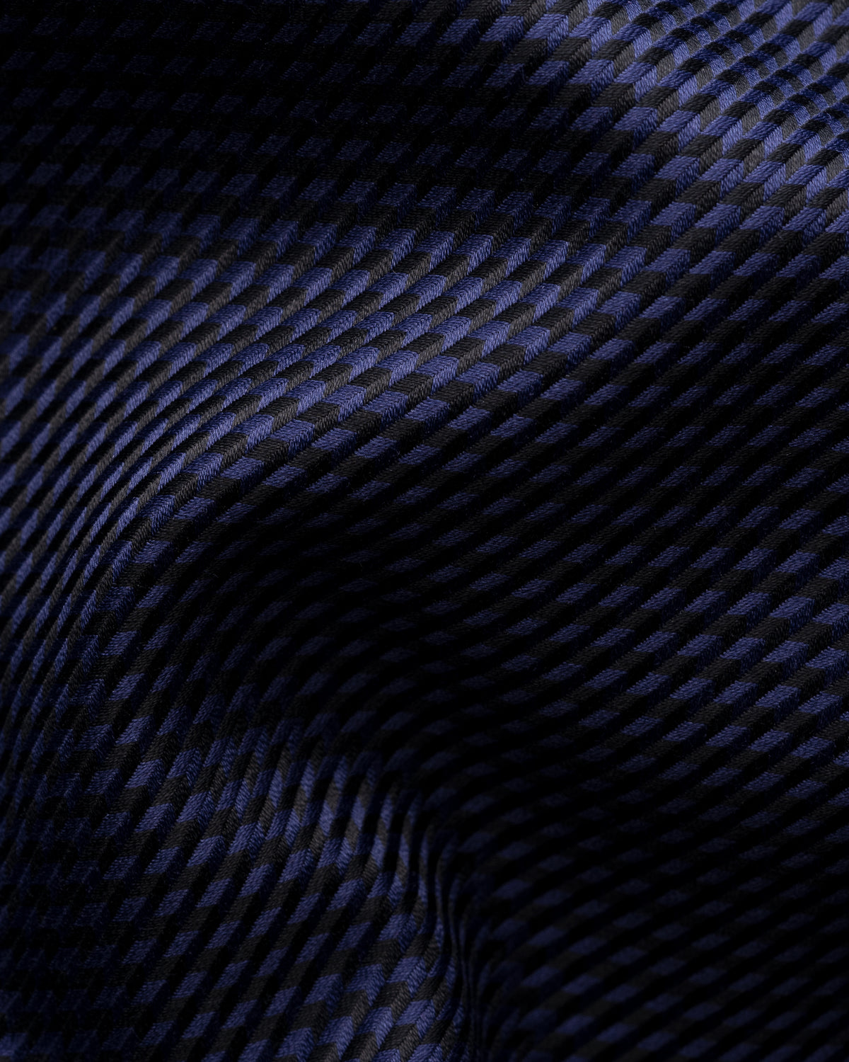 Houndstooth King Blue Twill Shirt