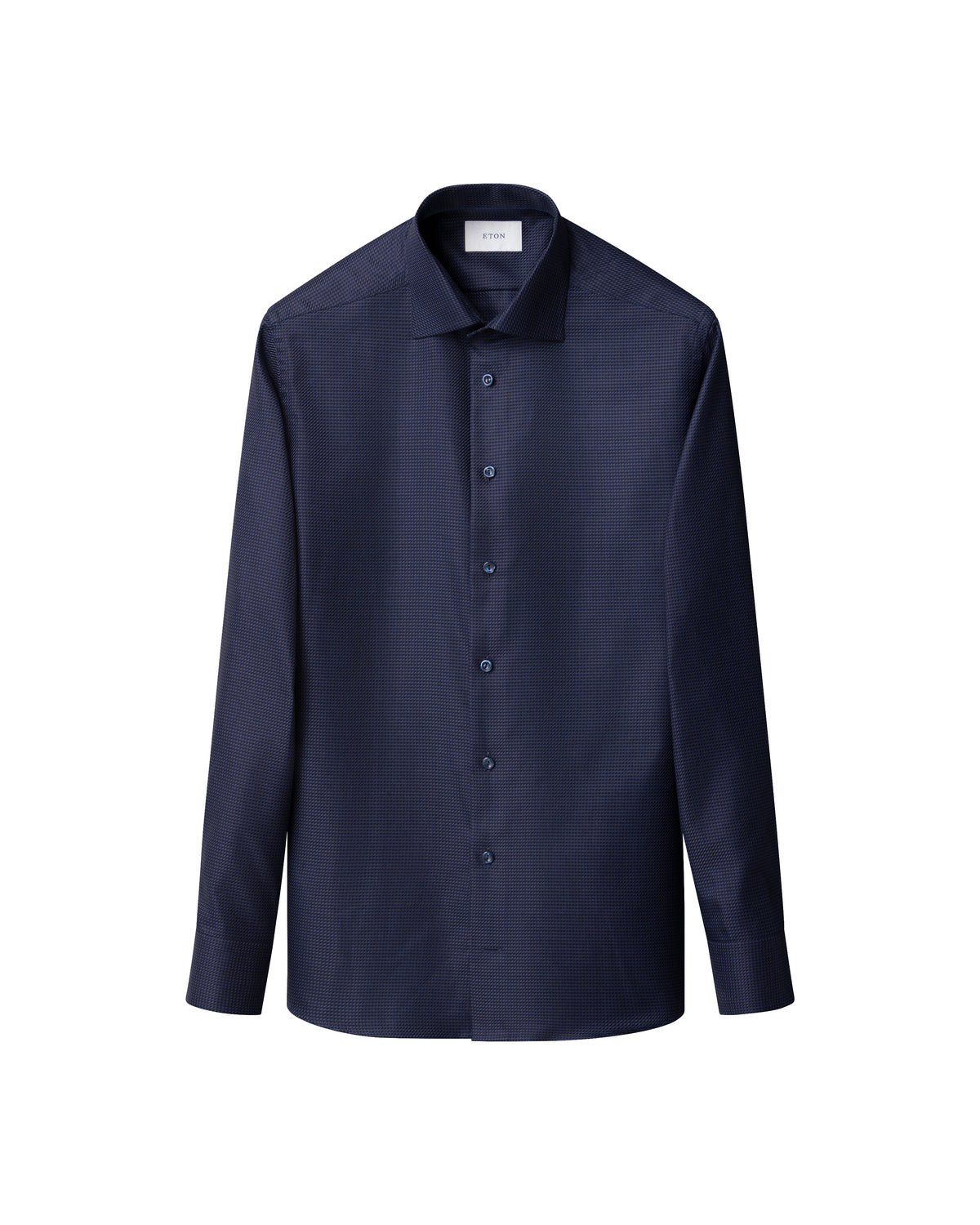 Houndstooth King Blue Twill Shirt