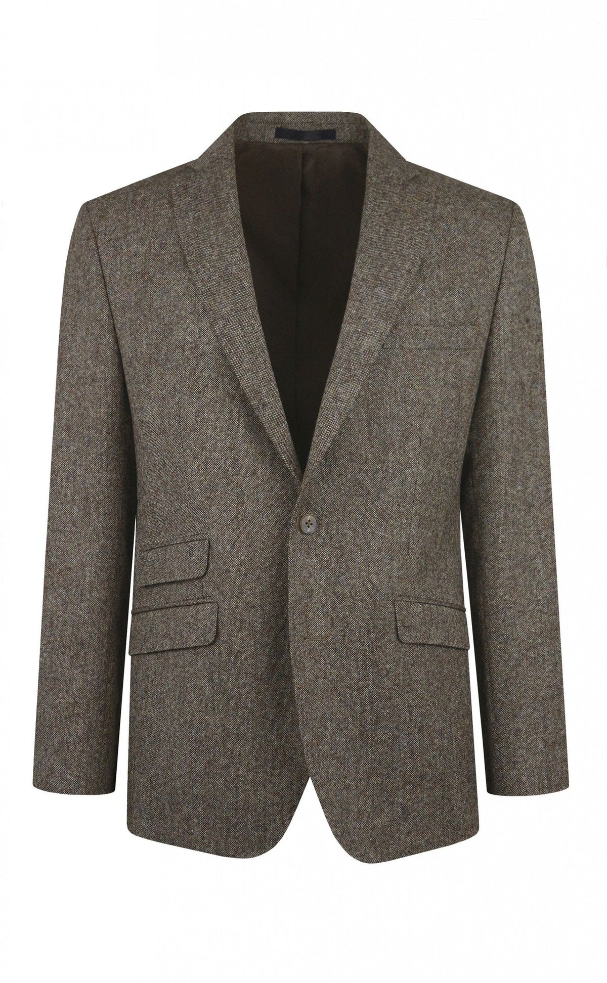 Hunter Green Tweed Luxury Outfit – Eton Shirt, Bronze Silk Accessories & Loake Shoes - Leonard Silver Get the Look
