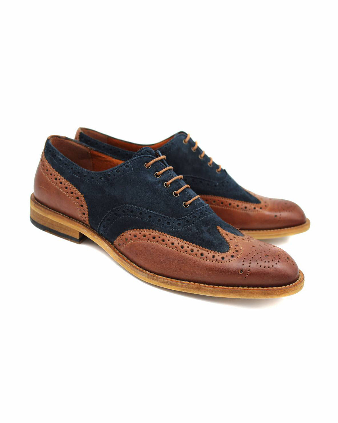 Lacuzzo Brown Contrasting Brogues