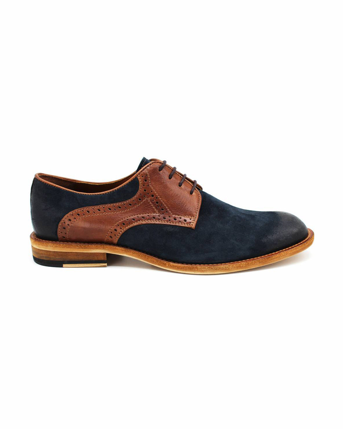 Lacuzzo Brown Contrasting Derby Shoes