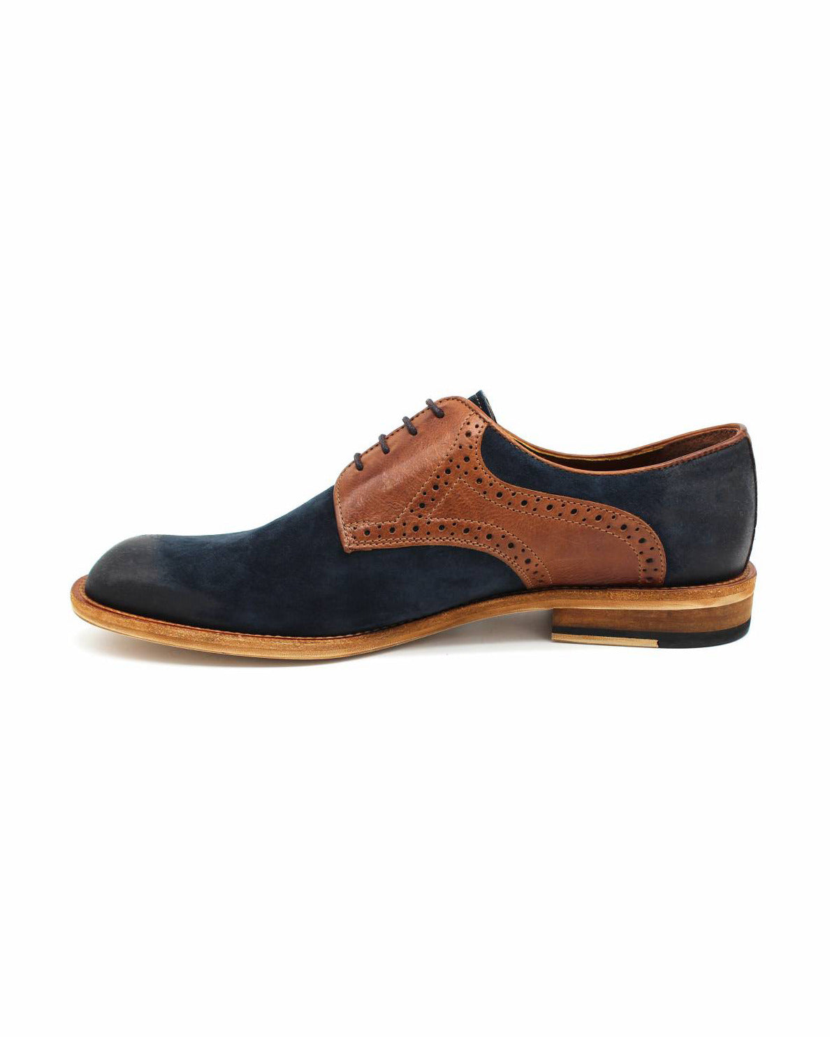 Lacuzzo Brown Contrasting Derby Shoes
