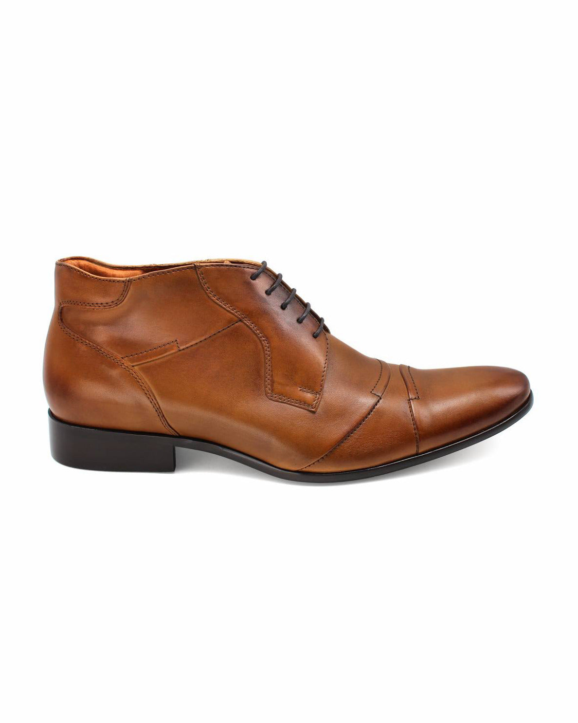 Lacuzzo Brown Italian Style Ankle Boots