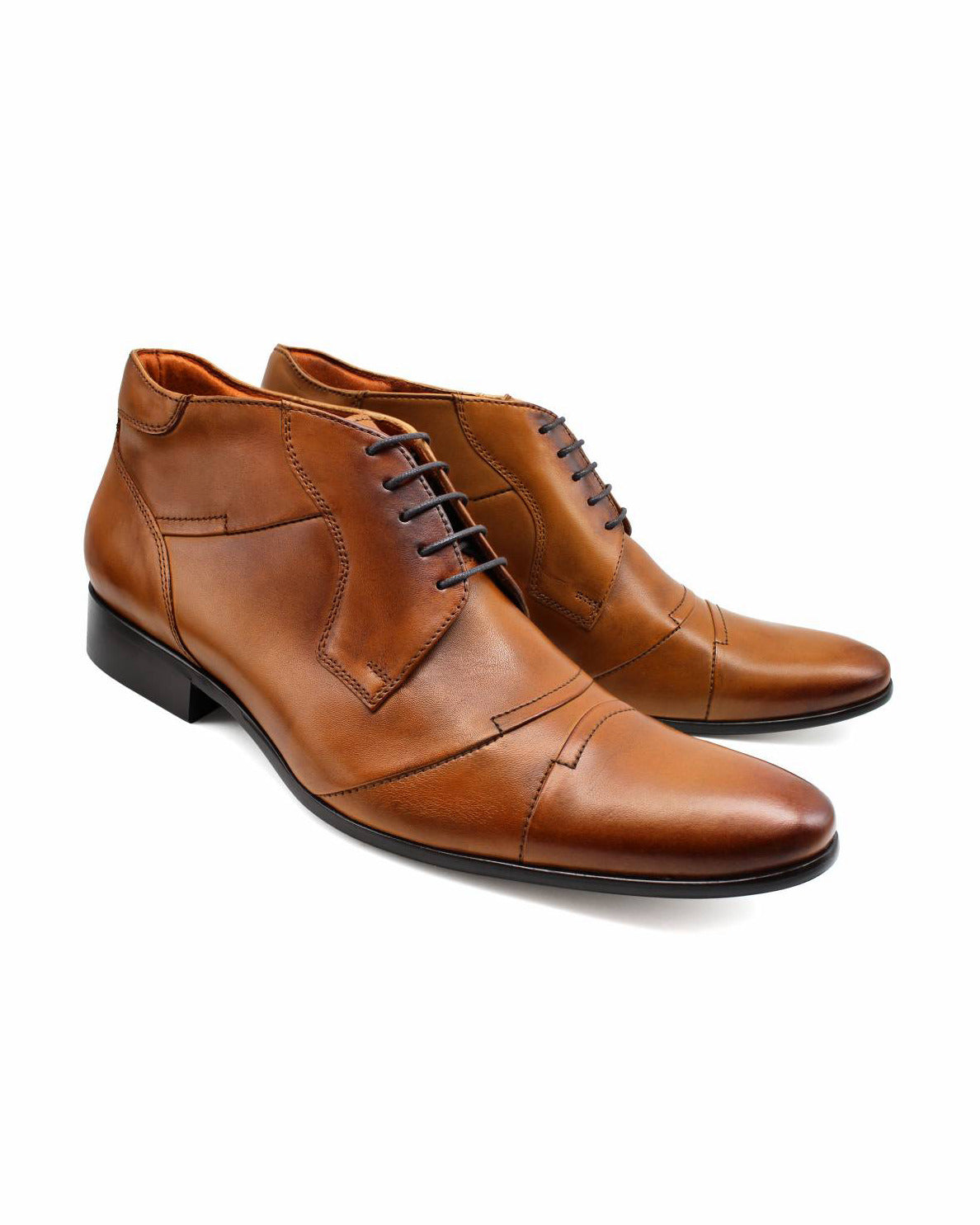 Lacuzzo Brown Italian Style Ankle Boots