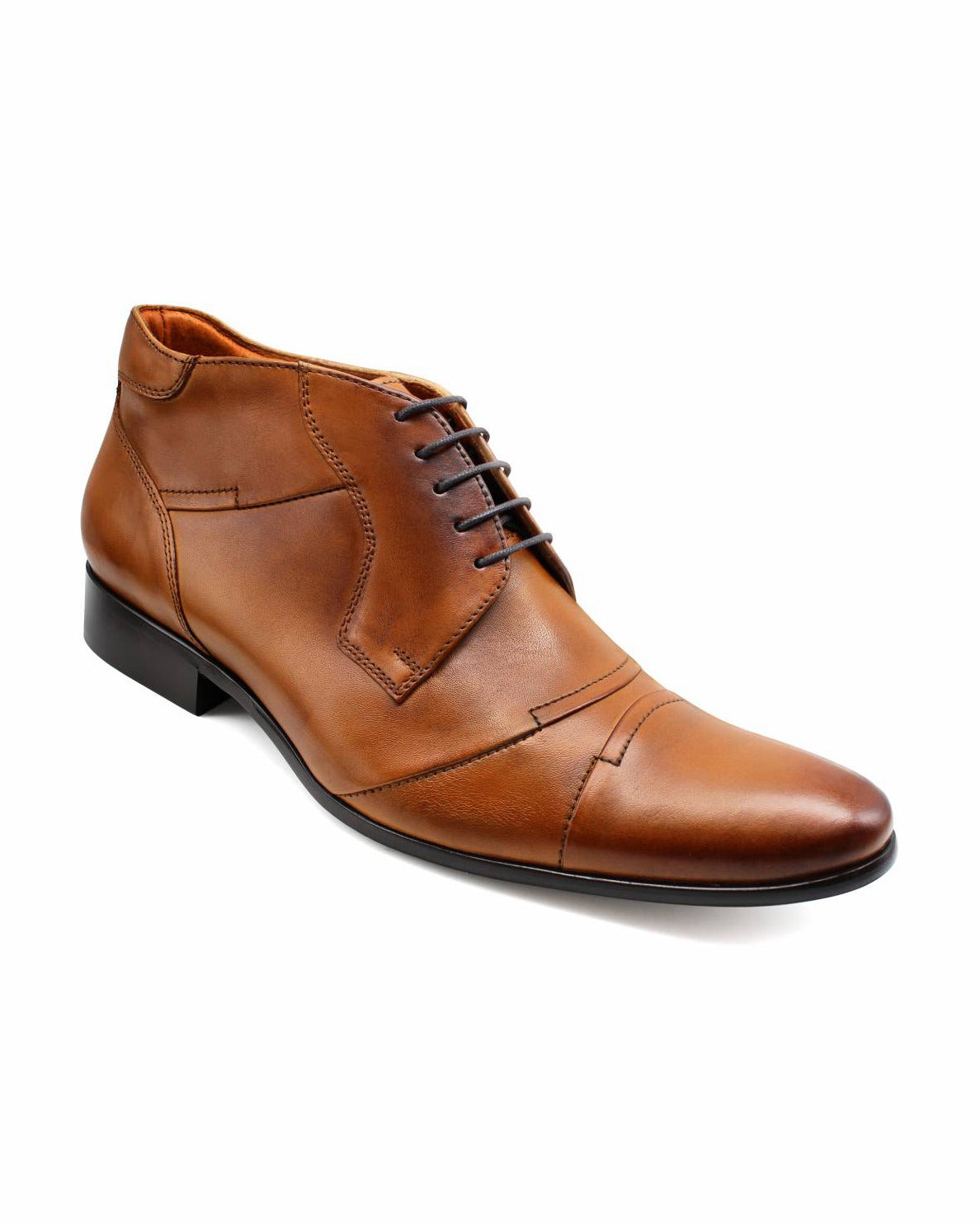 Lacuzzo Brown Italian Style Ankle Boots