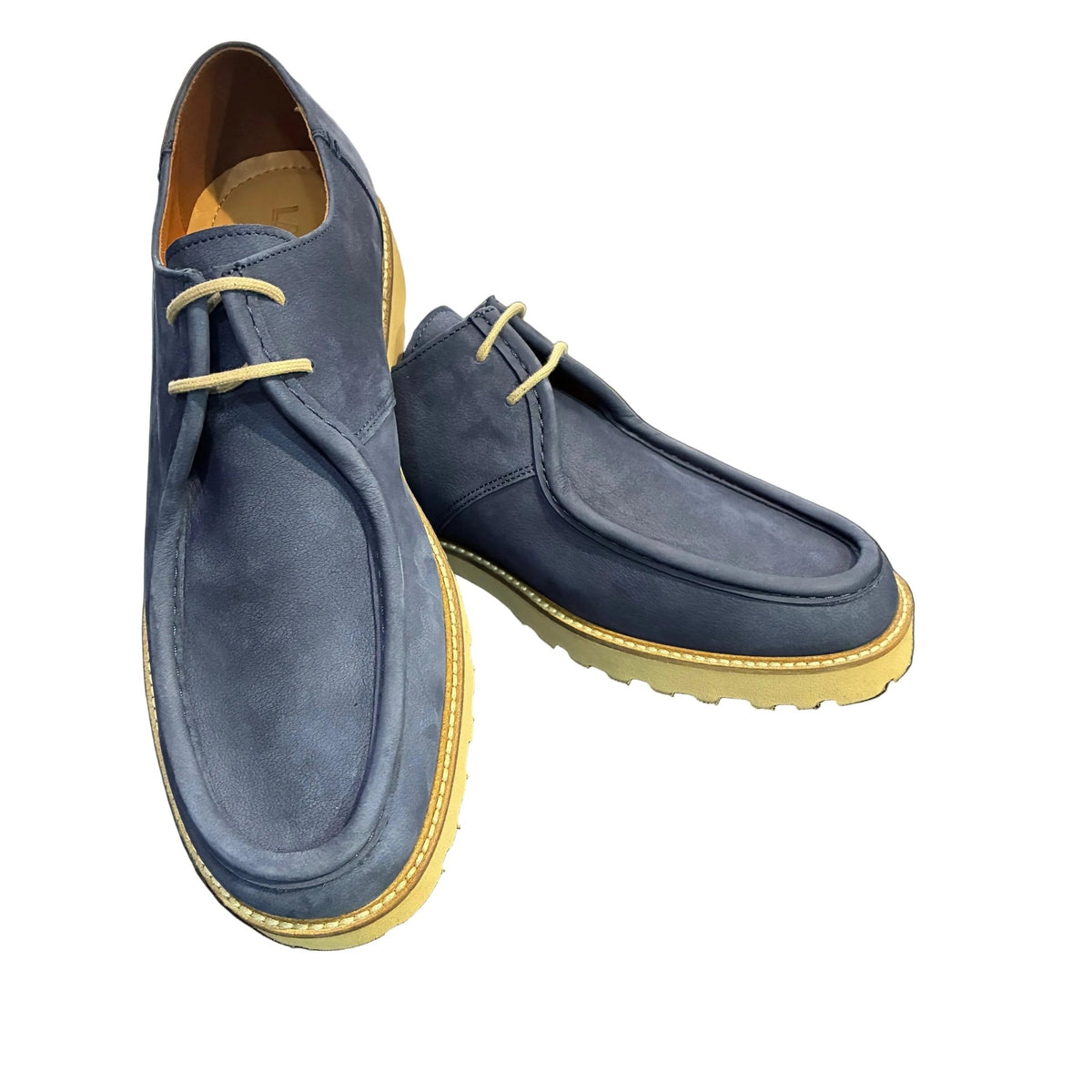 Lacuzzo Navy Suede Boating Shoe - Lacuzzo Shoes