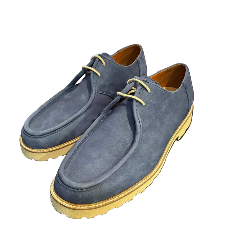 Lacuzzo Navy Suede Boating Shoe - Lacuzzo Shoes