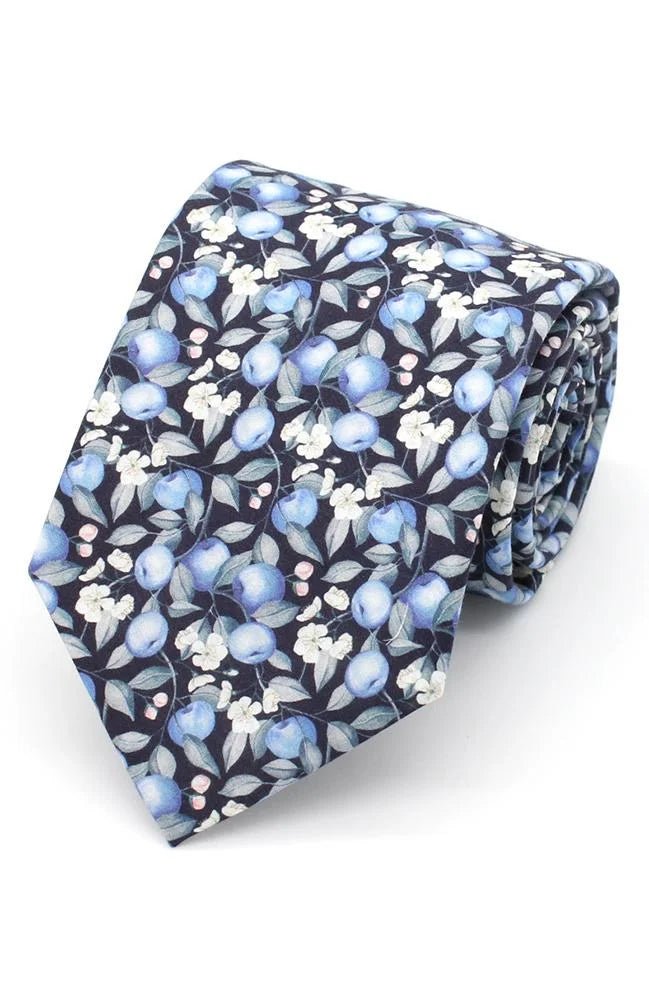 Liberty Cotton Elvington Orchard Tie - Leonard Silver Neck Ties