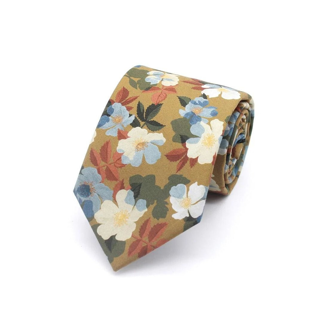 Liberty Cotton Floral Tie - Leonard Silver
