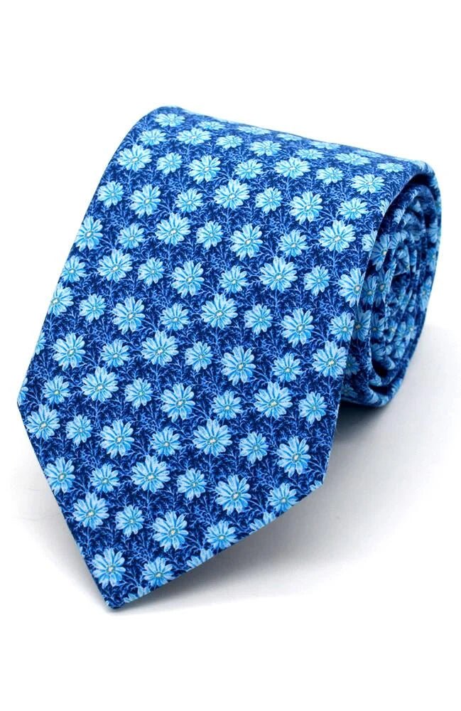 Liberty Cotton Peter Robert Tie - Leonard Silver Neck Ties