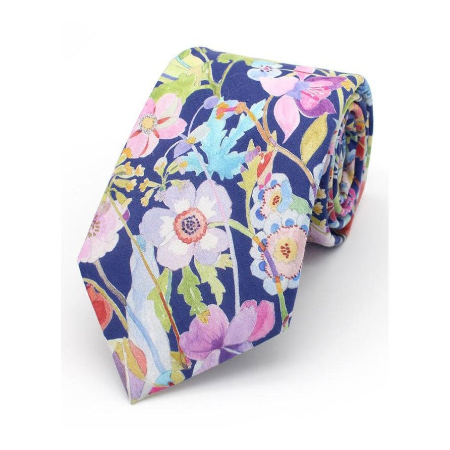 Liberty Tie Navy - Leonard Silver