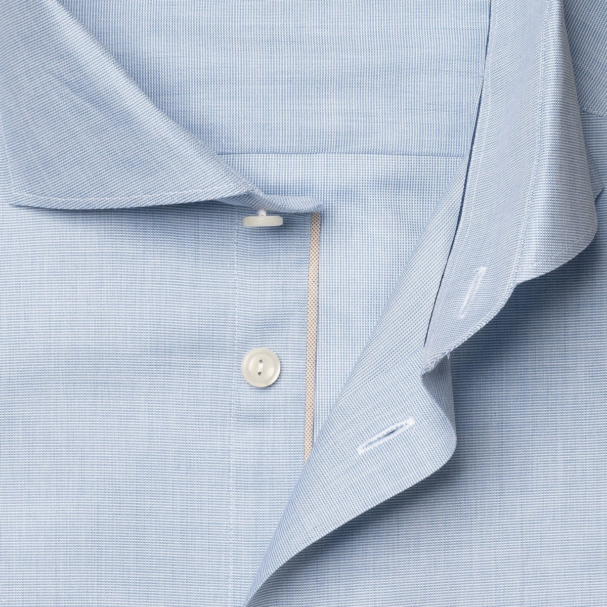 Light Blue Solid Signature Oxford Shirt - Eton Shirts