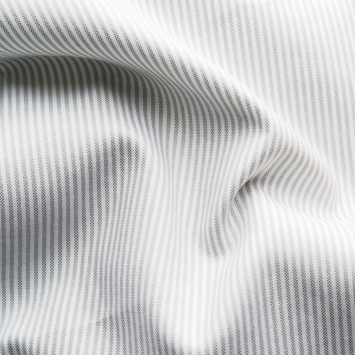 Light Green Signature Striped Oxford Shirt - Eton Shirts