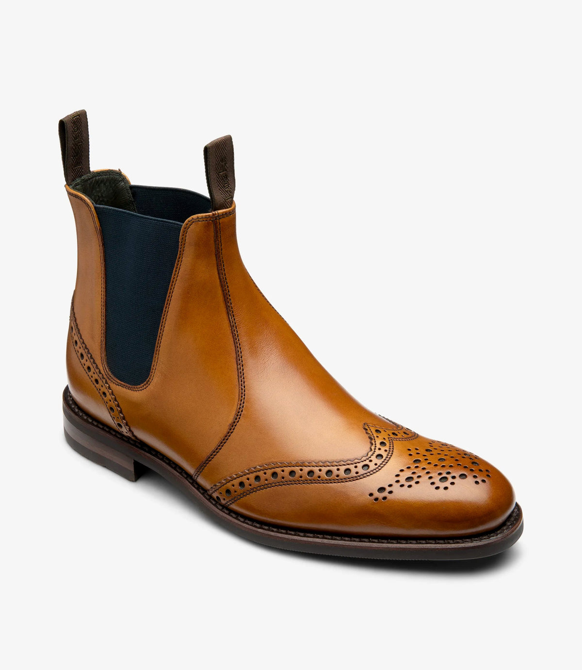 Loake Hoskins Tan Chelsea Boot Loake Shoes Leonard Silver