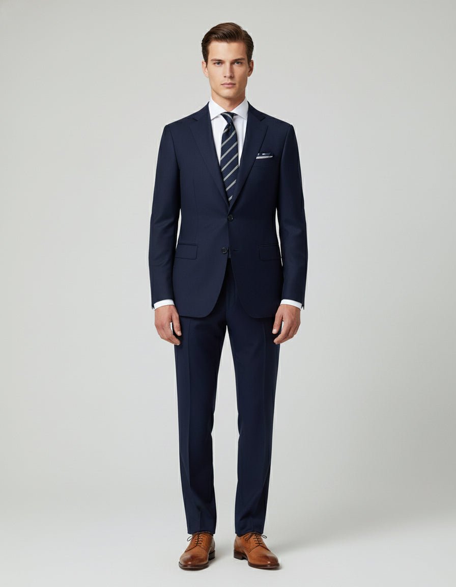Loro Piana Super 150's Navy 2 Piece Suit – Leonard Silver