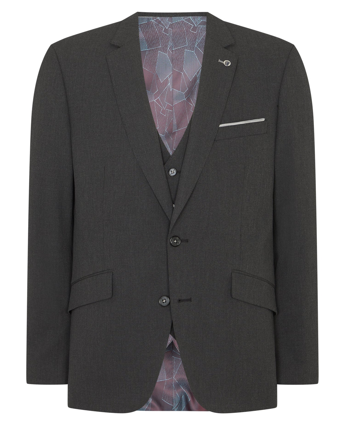 Luca Charcoal Stretch Suit - Remus Uomo
