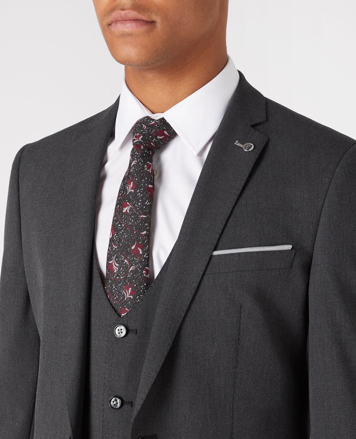 Luca Charcoal Stretch Suit - Remus Uomo