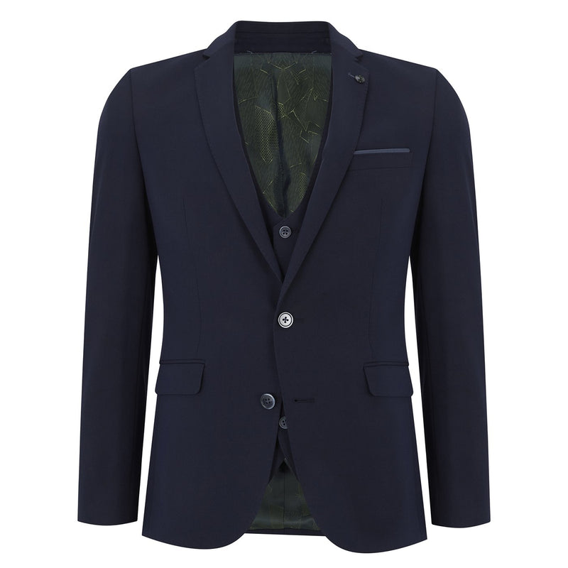 Luca Navy Stretch Suit - Remus Uomo