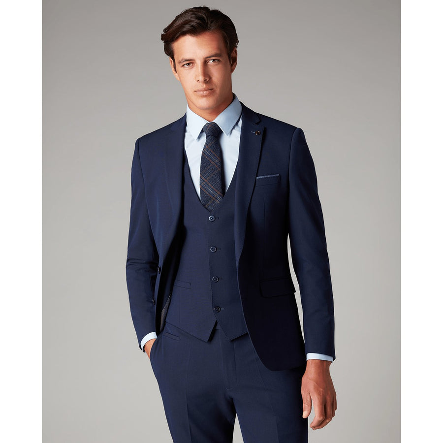 Luca Navy Stretch Suit - Remus Uomo