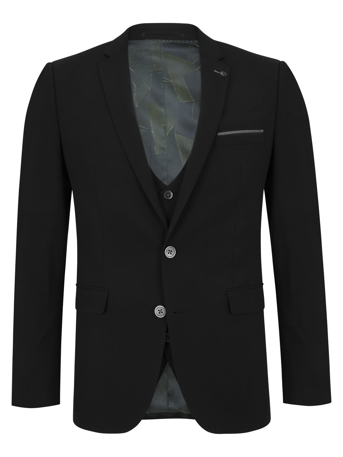 Luca Stretch Suit Jacket Black
