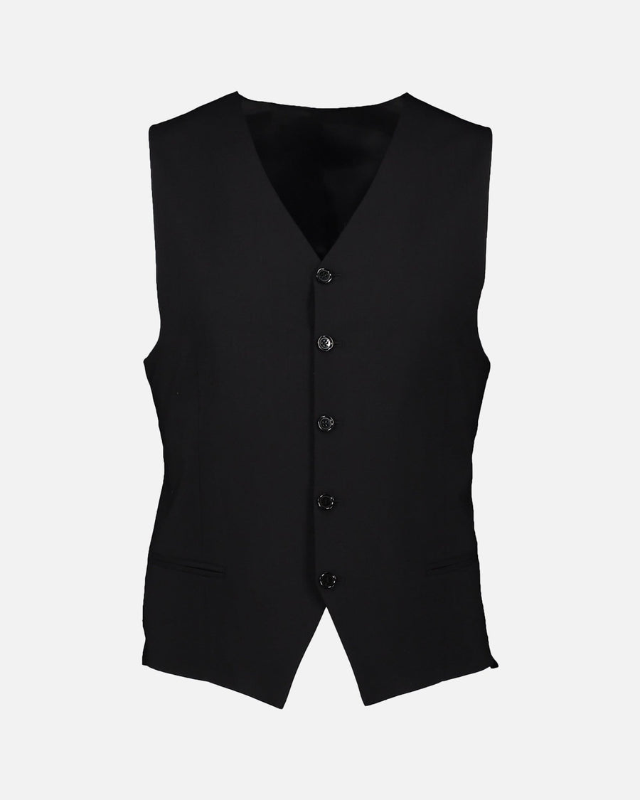 Marzotto Black 2 Piece Suit - Cavaliere Suits
