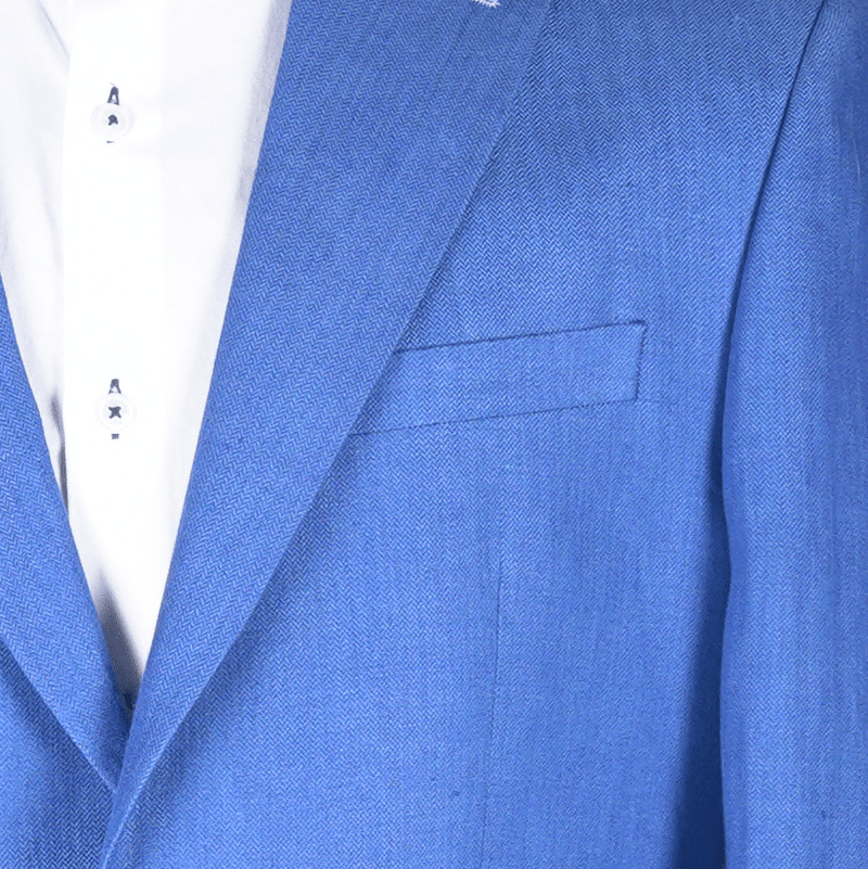 Mazelli Cobalt Blue Linen Jacket - Torre Blazers