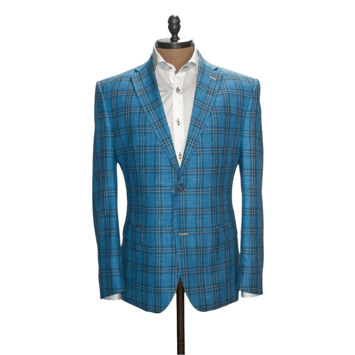 Mazelli Light Blue Check Jacket - Torre