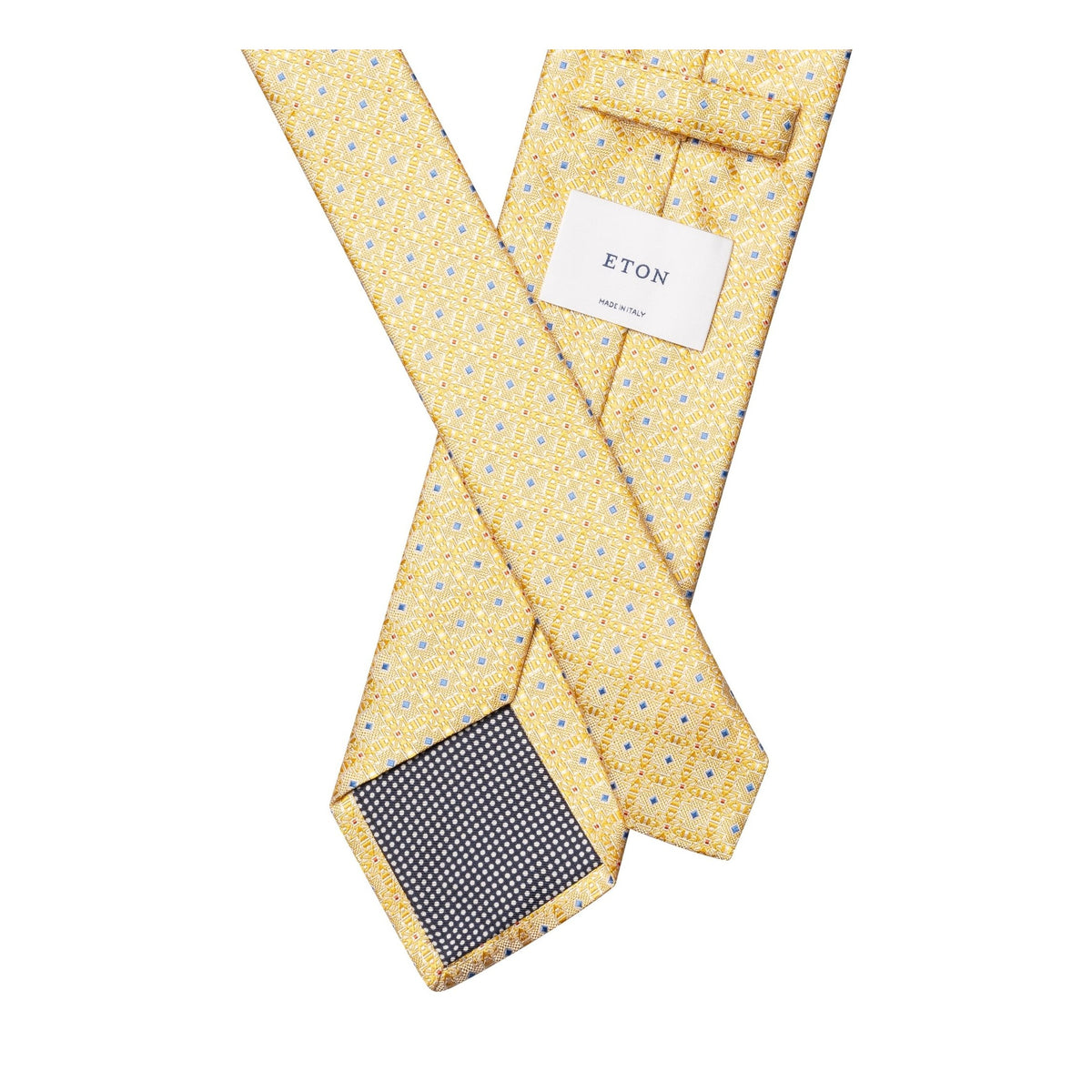 Medallion Print Woven Silk Tie - Eton Shirts Neck Ties