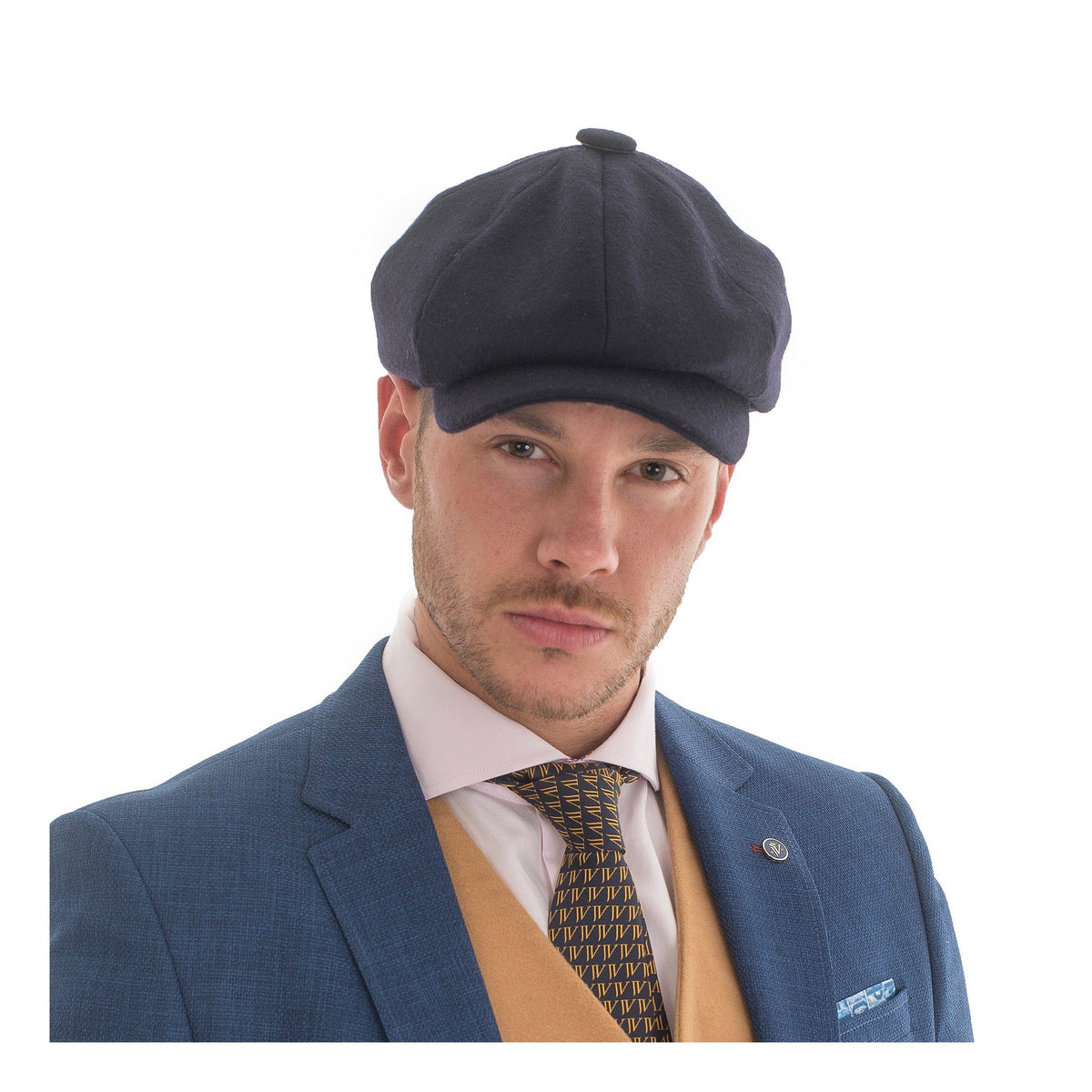 Melton Wool Hat Navy - John Victor