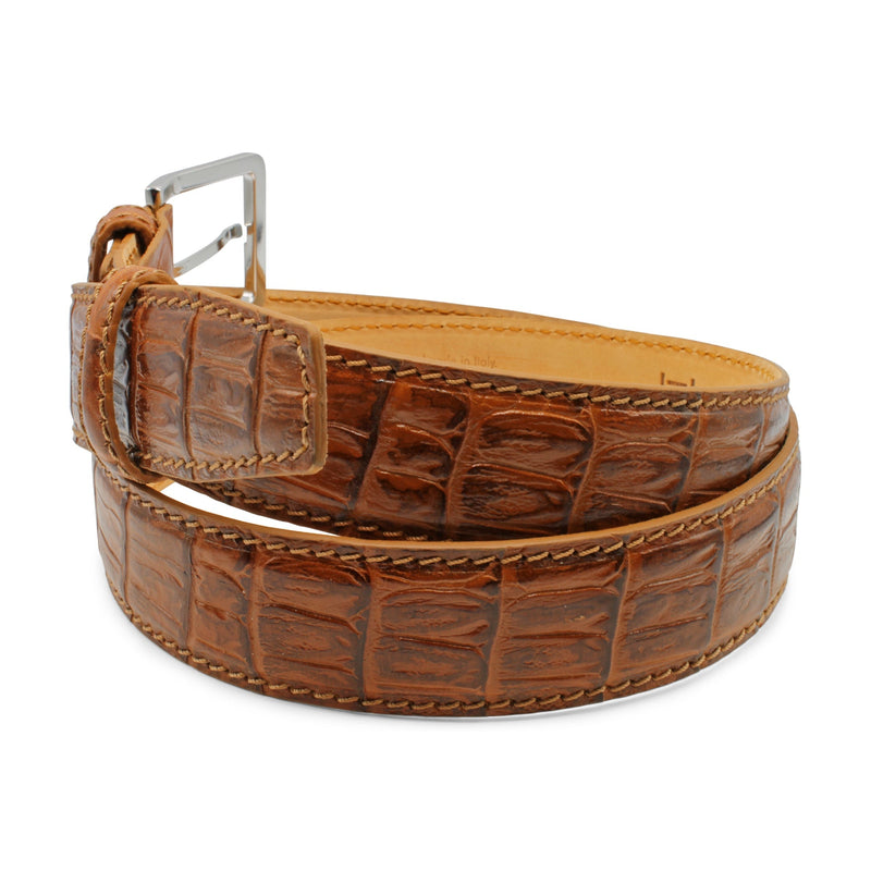 Mock Croc Belt Tan - Huxley Tanner