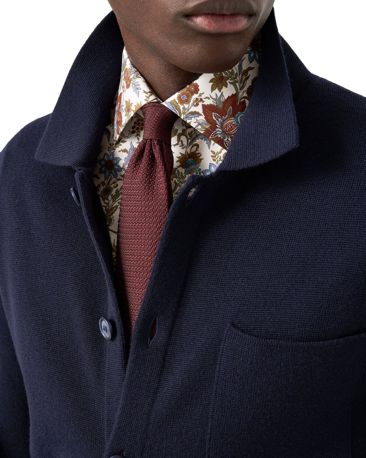 Multi Floral Print Signature Twill Shirt - Eton Shirts Shirts