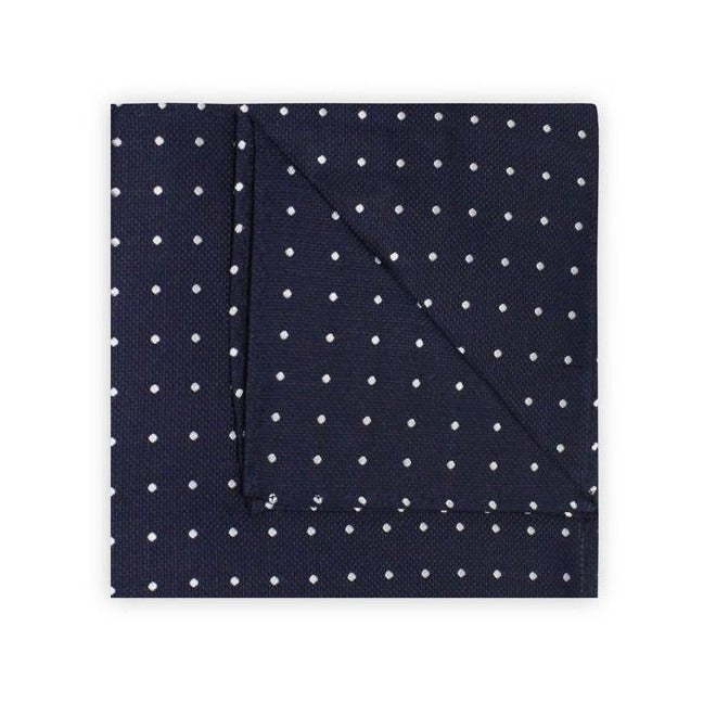 Navy Dotted Square - Knightsbridge