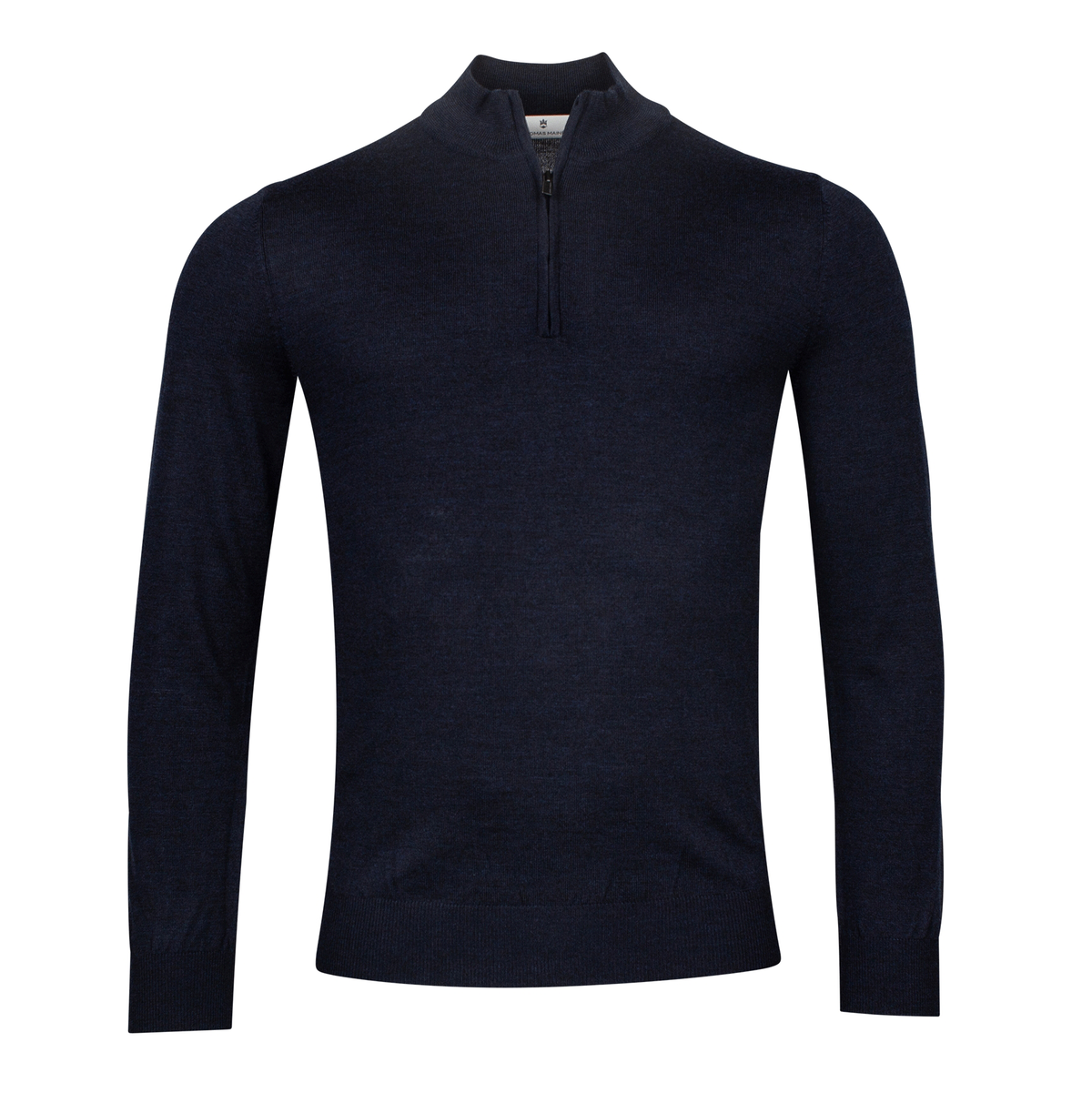Navy Half Zip Pullover - Thomas Maine